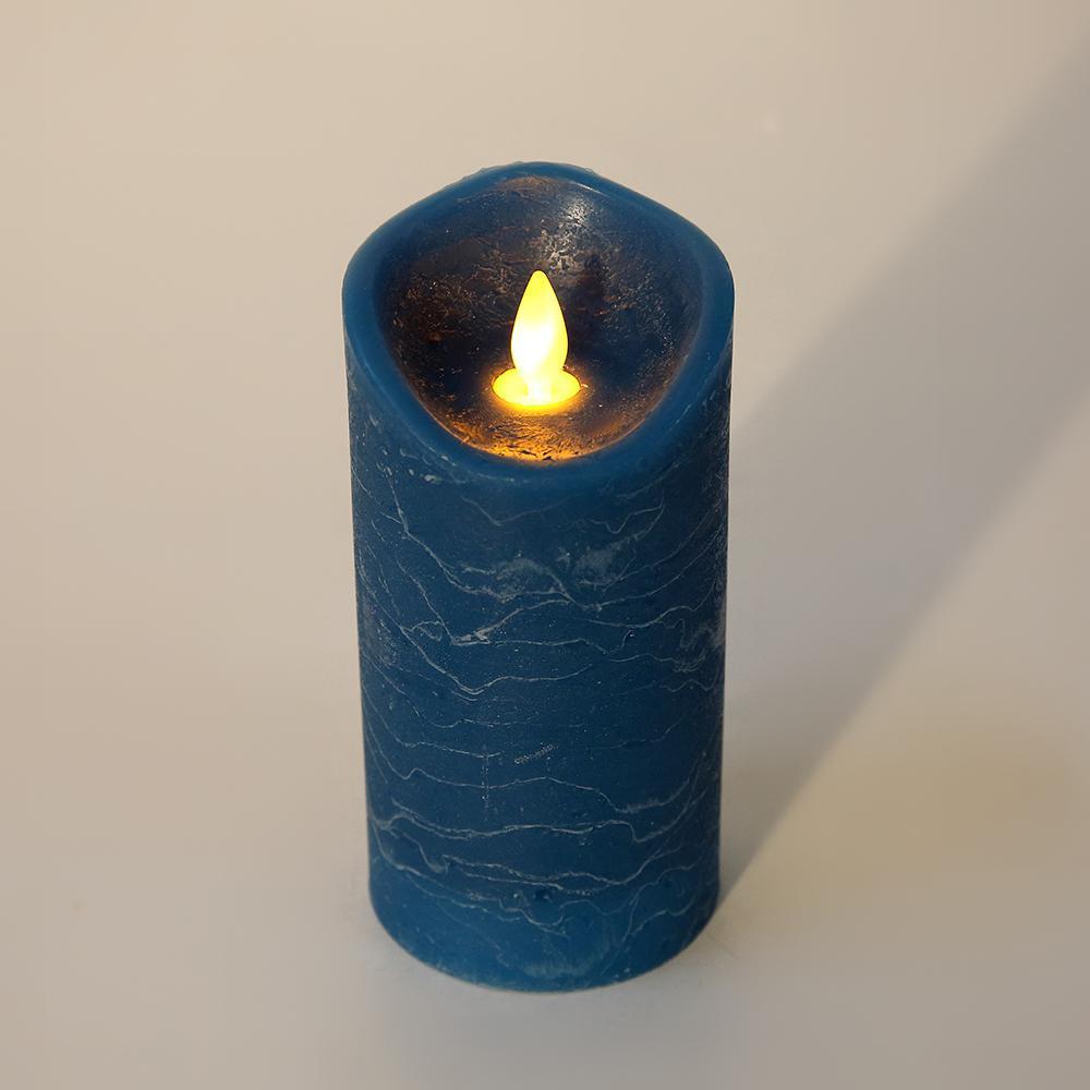 LED kubbelys - 3 stk. LED-lys med levende flamme og fjernkontroll på salg nå