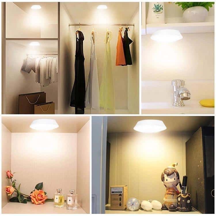 LED Spot lys med fjernbetjening - 3 stk