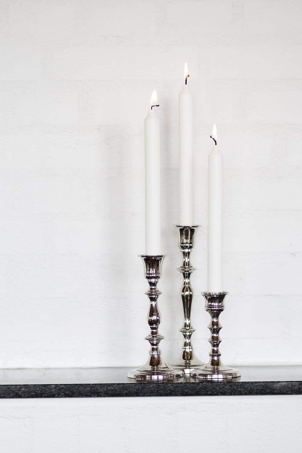 3 smukke aluminiums skåle (22 cm., 30 cm., 34 cm.)