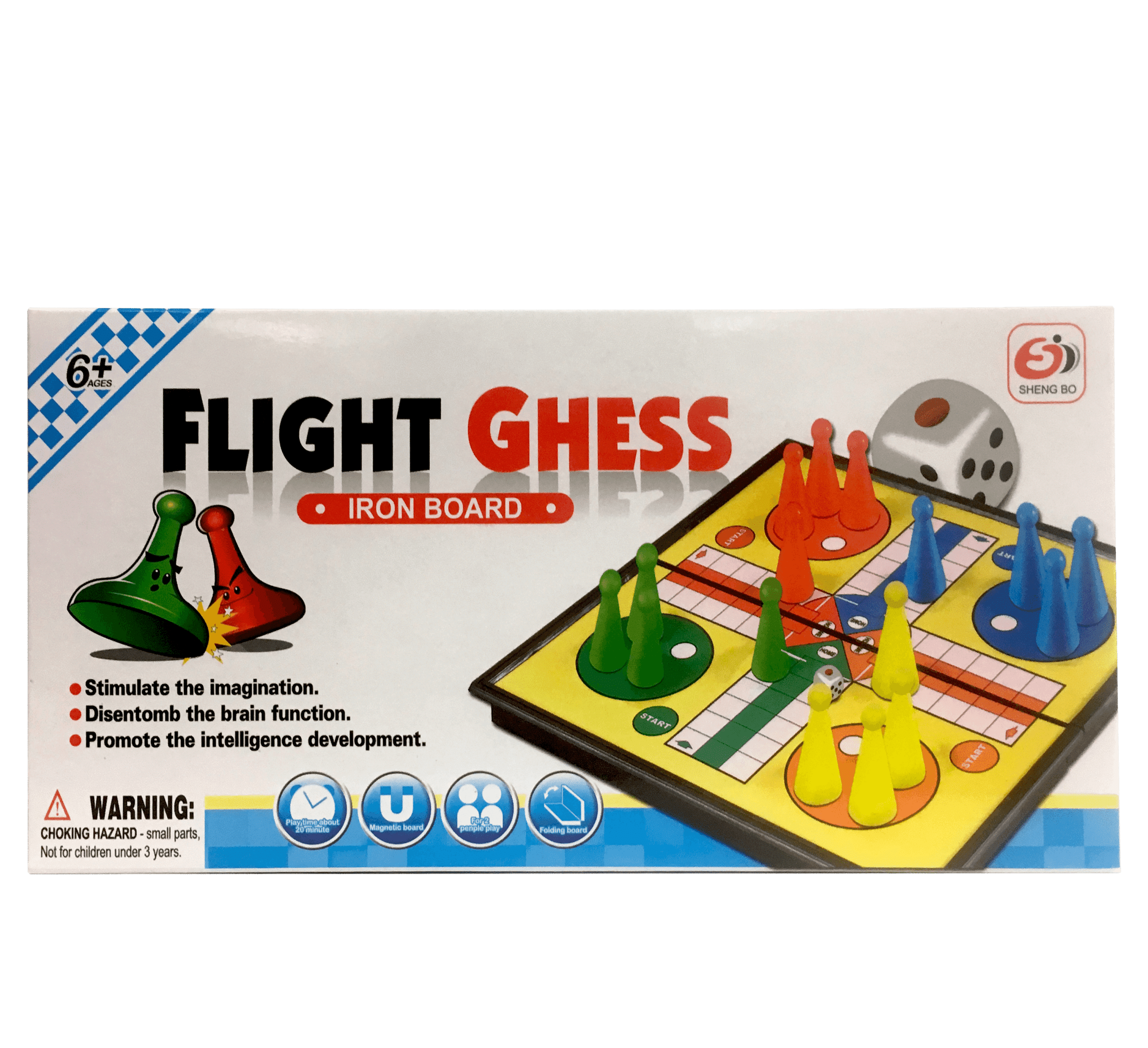 Ludo brætspil - med magnet brikker - perfekt på farten