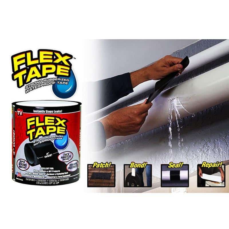 Flex Tape – sterk og vanntett gummitape (10 cm x 1,5m)