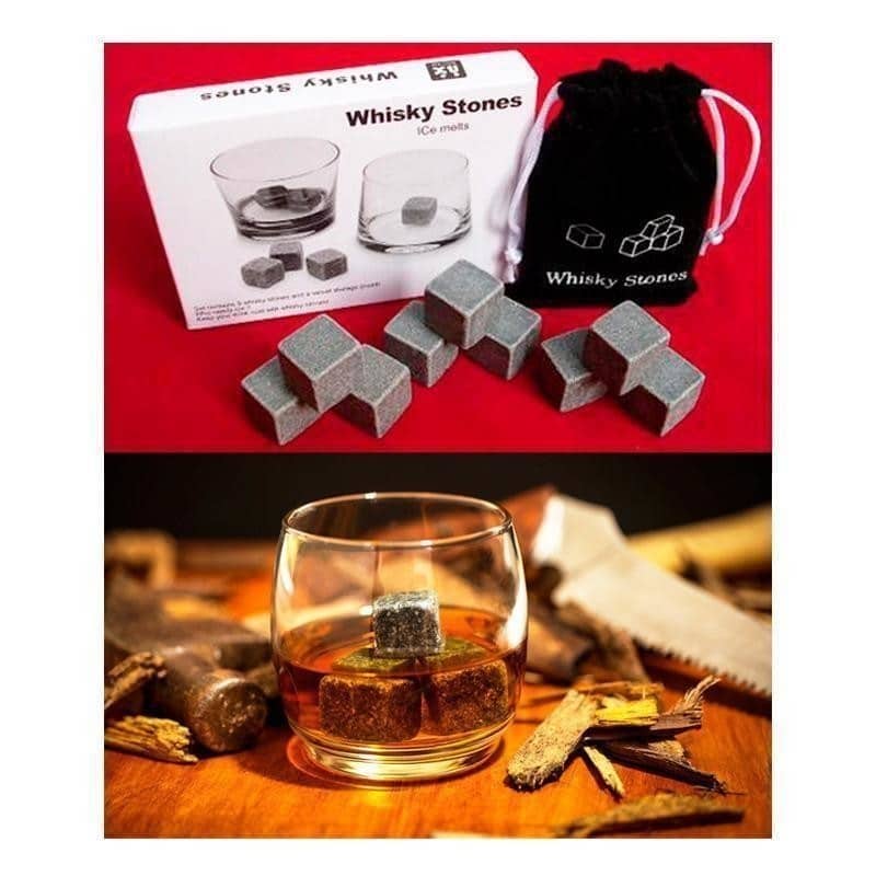 Whiskysten 9 stk. (isterningsten til whisky og andre drinks)