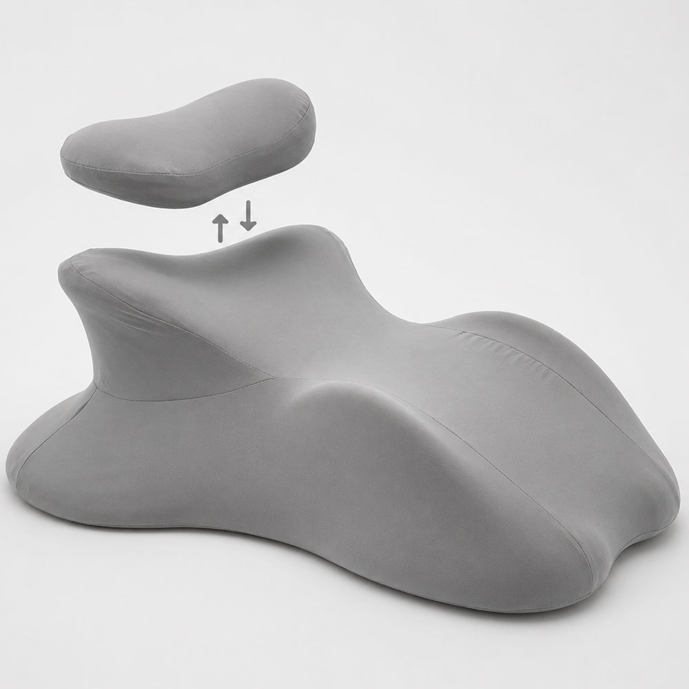 Ergonomisk kilepute i memory foam med avtakbar nakkepute