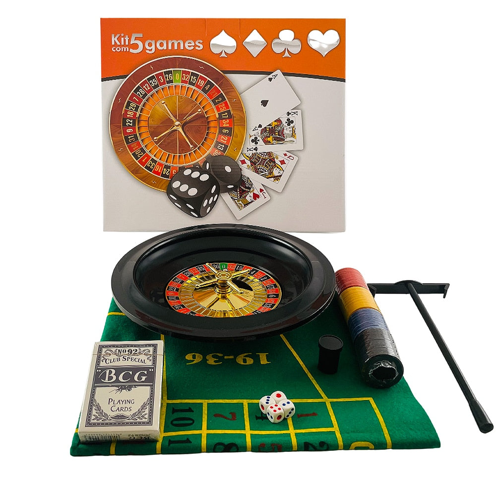 5 i 1 game set (roulette, poker, black jack m.m.)