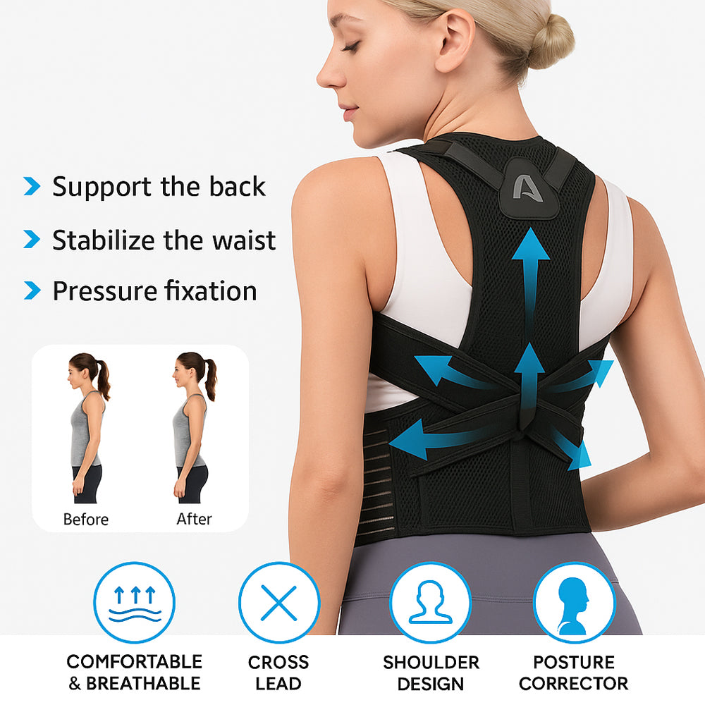 Holdningskorrigerende ryggstøtte