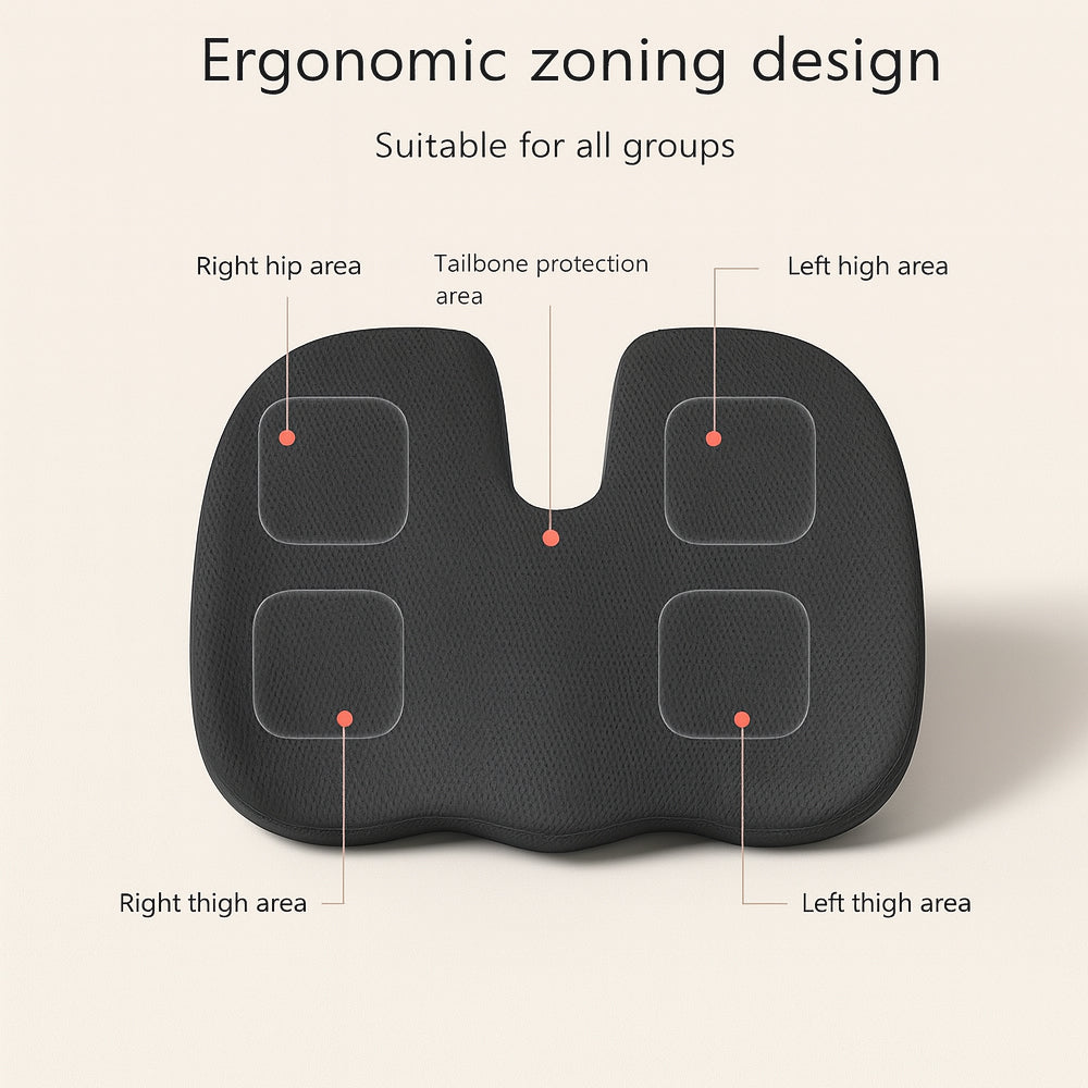 Ergonomisk Memory Foam Sittepute