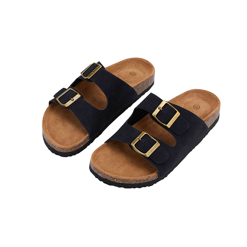 Klassiske remsandaler – svarte, brune eller beige