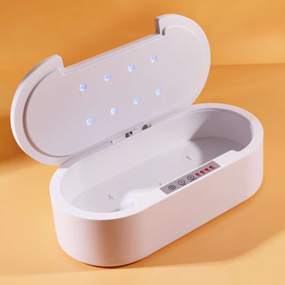 Smykke- og brillerenser med UV-C sterilisering og aromaterapi
