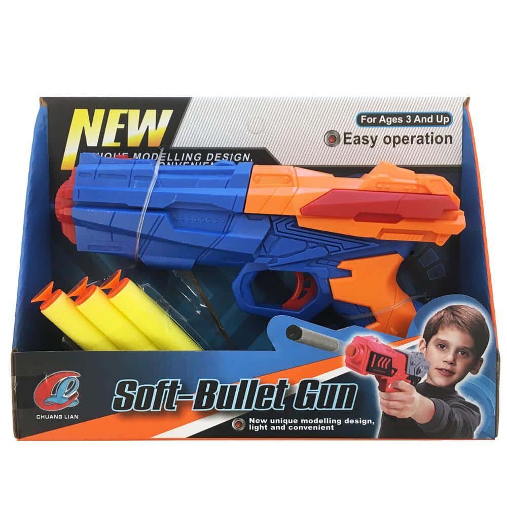 Soft-gun med 3 stk. Skumpiler