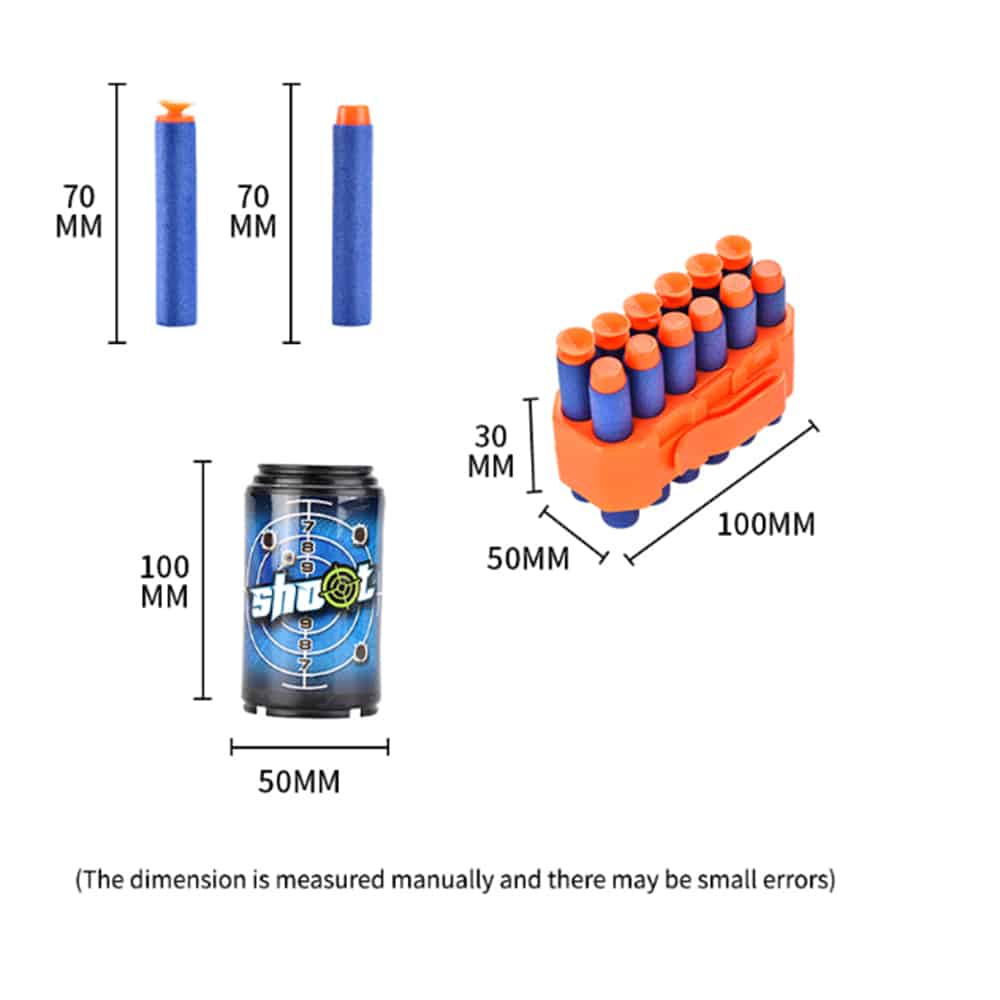 Soft Bullet "Super Shoot" – 4 forskjellige, superkule pistoler