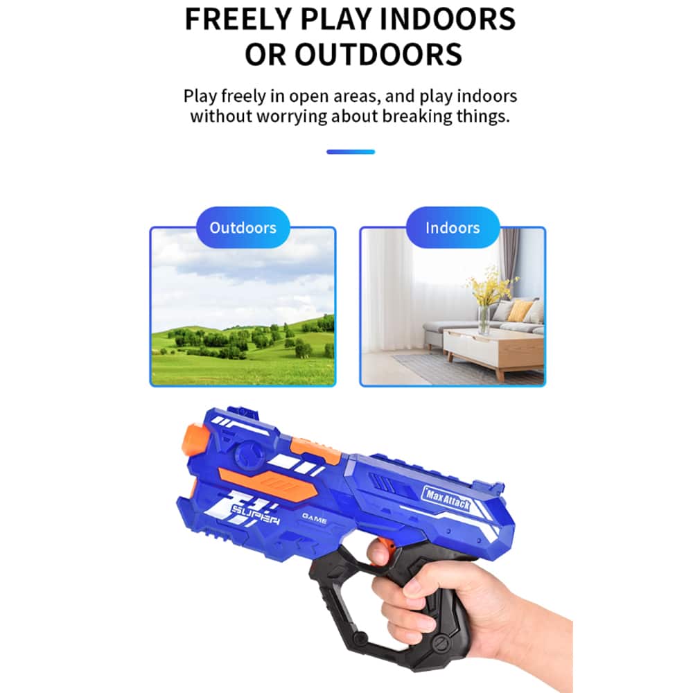Soft Bullet "Super Shoot" – 4 forskjellige, superkule pistoler