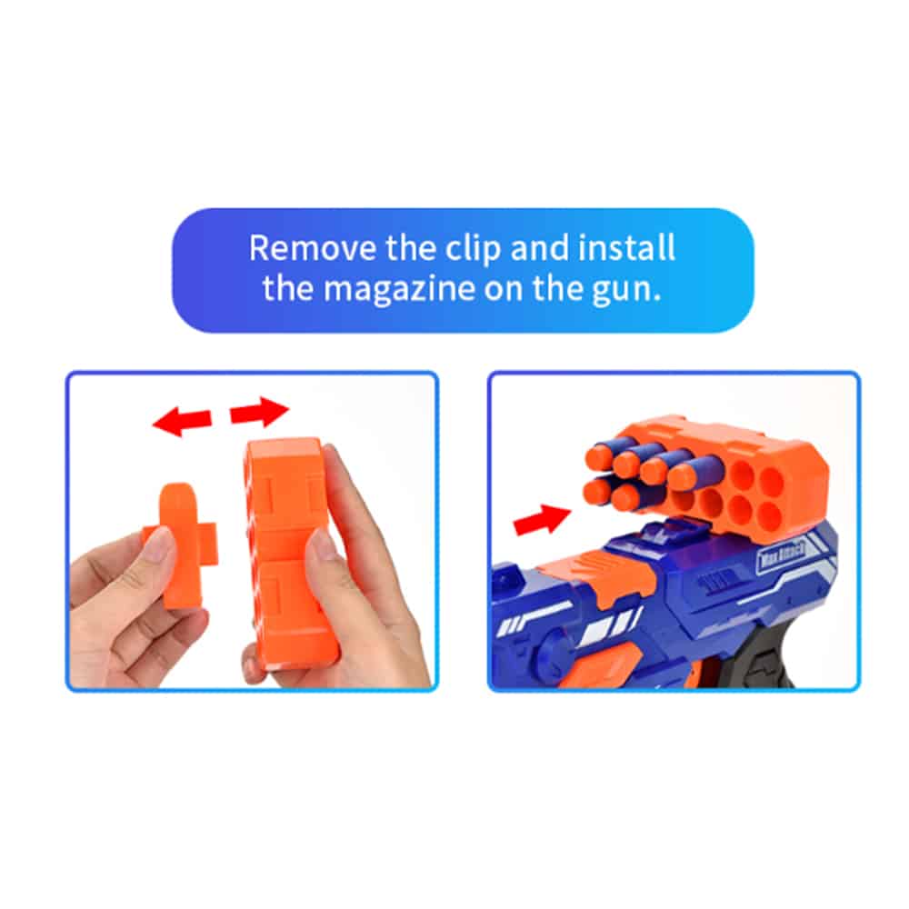 Soft Bullet "Super Shoot" – 4 forskjellige, superkule pistoler