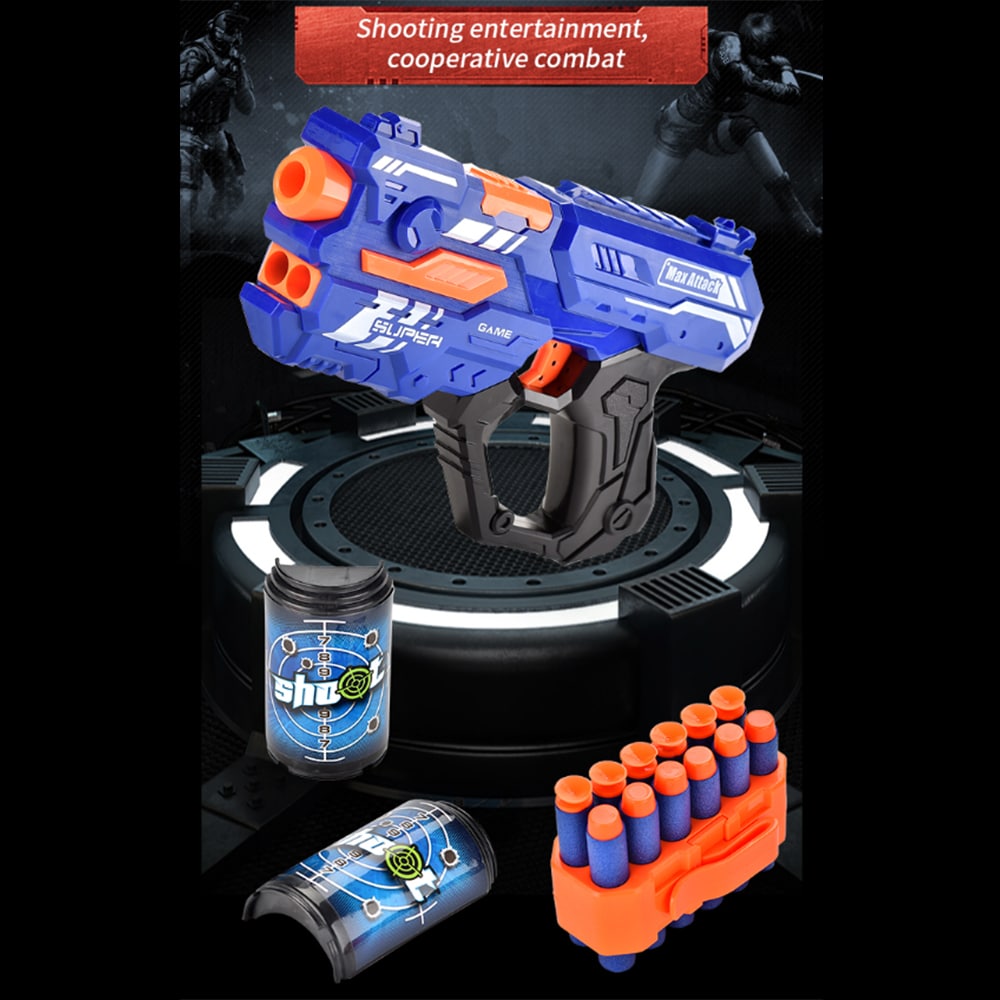 Soft Bullet "Super Shoot" – 4 forskjellige, superkule pistoler