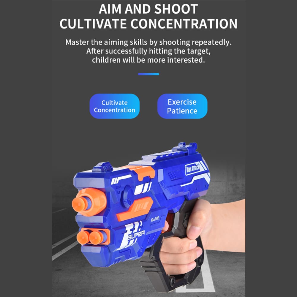 Soft Bullet "Super Shoot" – 4 forskjellige, superkule pistoler