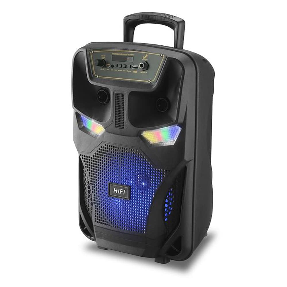 Soundbox 8" - LED-lys og mikrofon