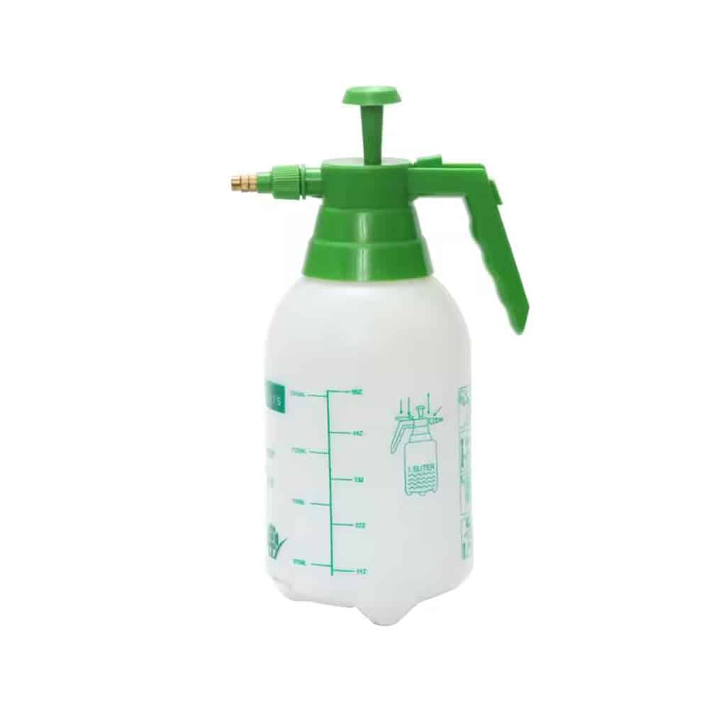 Trykksprøyte 2 liter med pumpe - grønn/hvit -