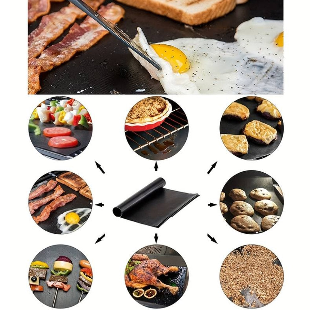 Grill/stekematte, teflonbelagt (5 stk.)