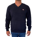 Sweatshirt Wilford Knit fra Vinson Camp i Dark Sapphire