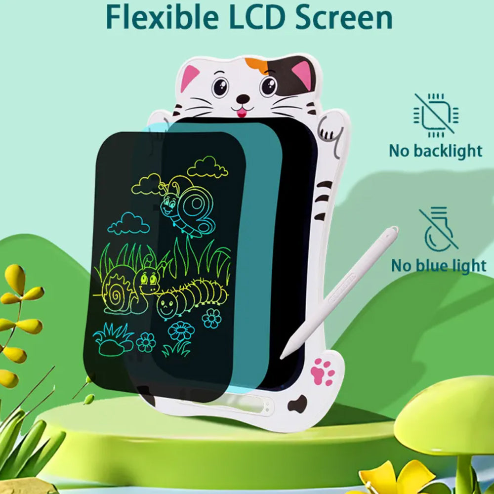 Tegnebrett for barn med dyremotiv – 8,5" LCD-skjerm