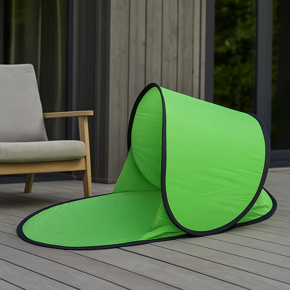 Soltelt – Pop-up-skygge for strand og terrasse