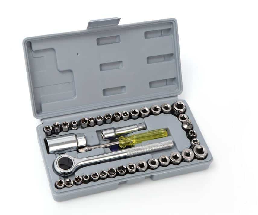 Pipenøkkelsett 1/4" - 40 deler