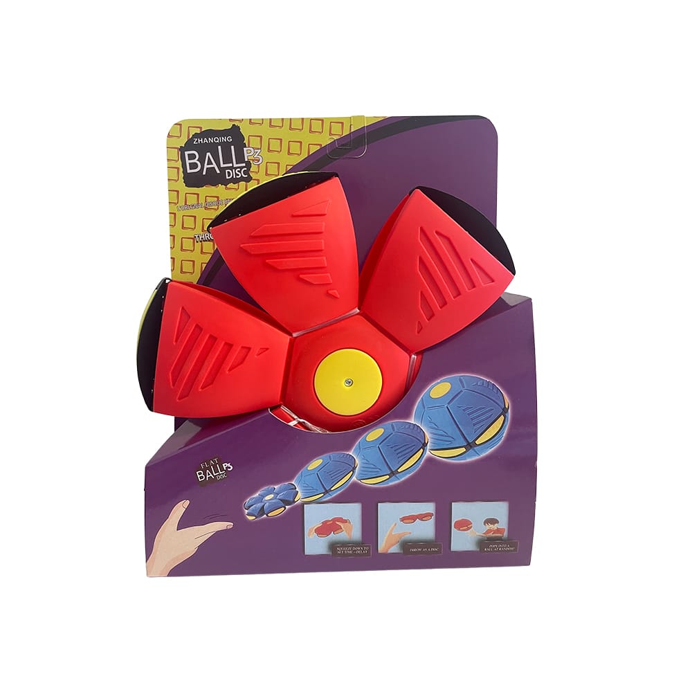 Frisbee / Ufo-ball – Morsom Formskiftende Ball – Rød eller Blå