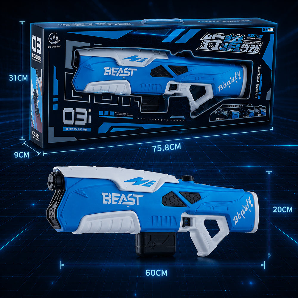 Elektrisk Vannpistol – BEAST Beauty – Kraftig Vannaction i Megastørrelse!