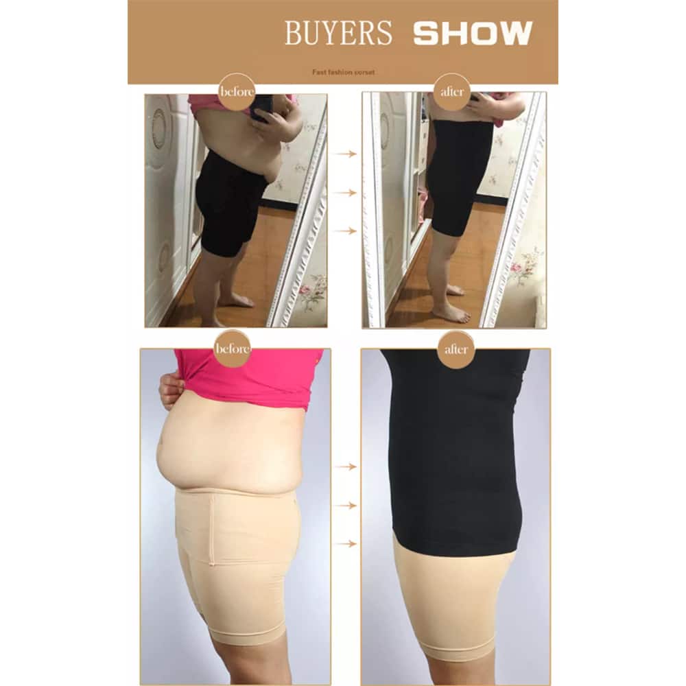 Shapewear Shorts m/høy midje – Sort eller Beige