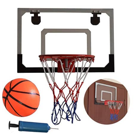 Basketballkurv på plate – Mini – med ball og pumpe