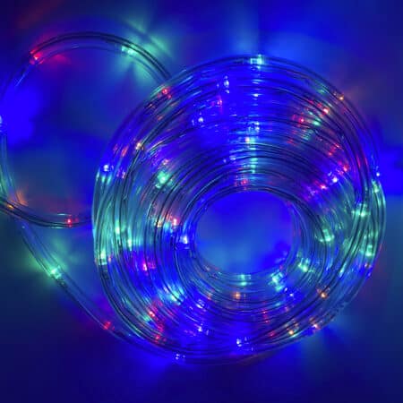 LED lysslange 10 meter – flerfarget – 8 funksjoner