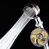 Vannbesparende Dusjhode m/høytrykk – 360° justerbart roterende design – sparer opptil 40 % vann