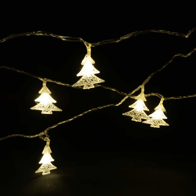 LED-Lyslenke m/Juletrær (3 meter)