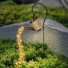 Solcelledrevet vannkanne og LED-lampe til hagen