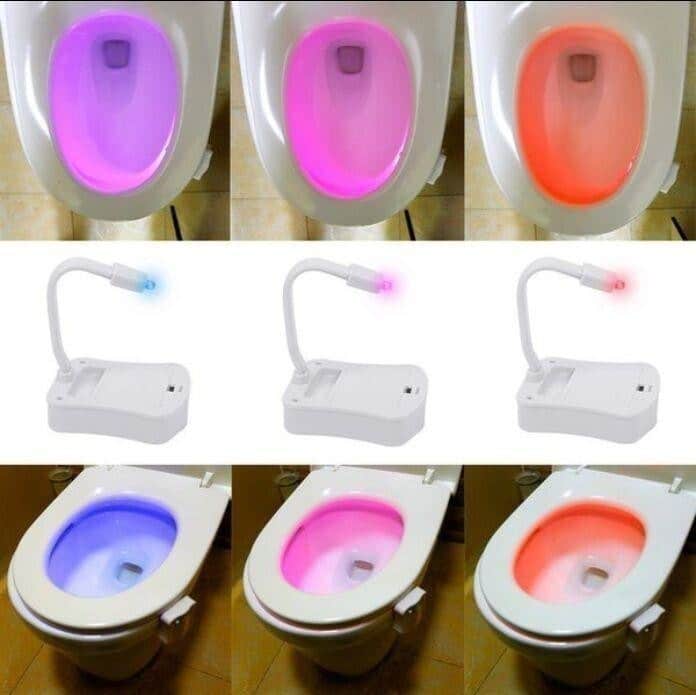 Toalett-LED-lys (8 forskjellige farger)