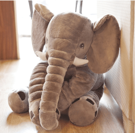Elefantpute til barn 60 cm. (stor kosebamse)