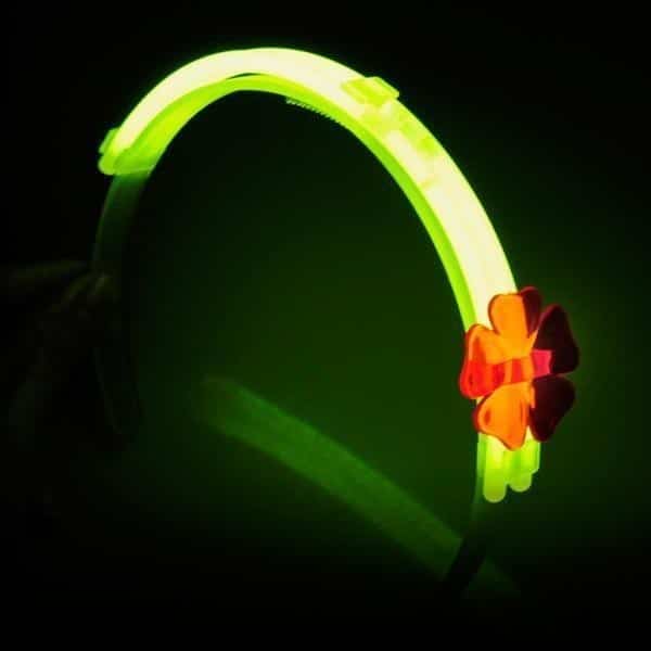 Selvlysende glowstick hårbånd med blomst