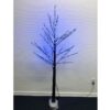 Juletræ i plastik med multifunktion blomsterlys (blå farve)