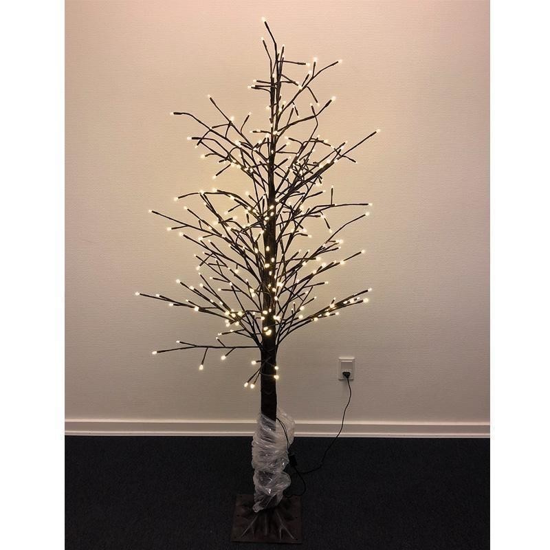 Juletræ i plastik med hvidt lys