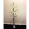 Juletræ i plastik med multifunktion blomsterlys (hvid farve)