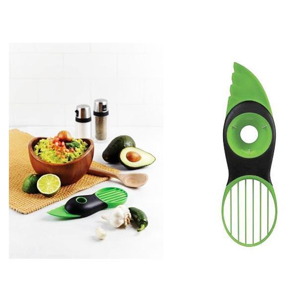 Avokado-slicer 3-i-1 multiverktøy med skallkniv